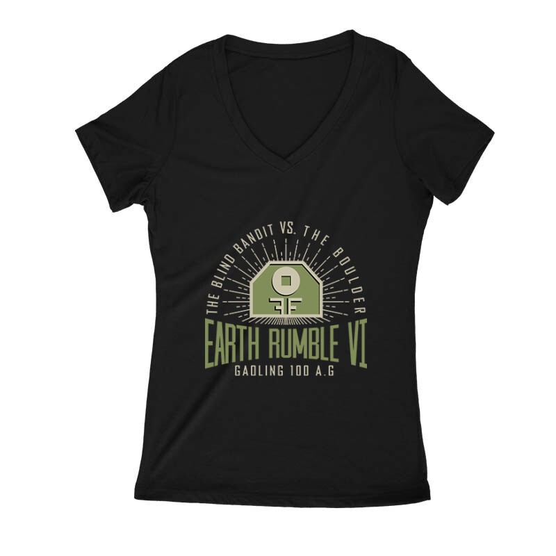 Earth Rumble VI Női V Kivágott póló