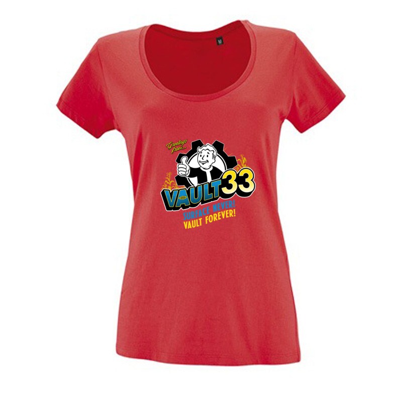 Fallout - Vault 33 Női O Nyakú Póló