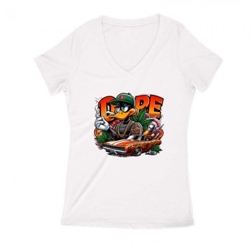 Dope Duck Női V Kivágott póló