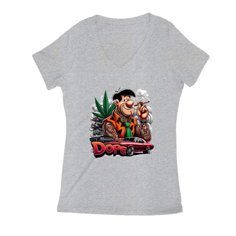 Dope fred 2 Női V Kivágott póló