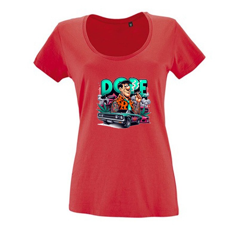 Dope fred 4 Női O Nyakú Póló