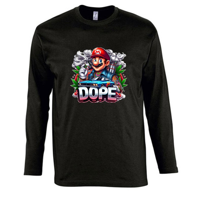 Dope Mario Hosszú Ujjú Póló