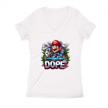 Dope Mario Női V Kivágott póló