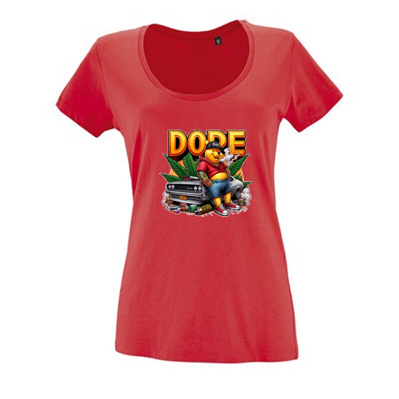 Dope Winnie the Pooh Női O Nyakú Póló