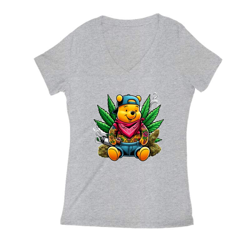 Dope Winnie the Pooh 3 Női V Kivágott póló