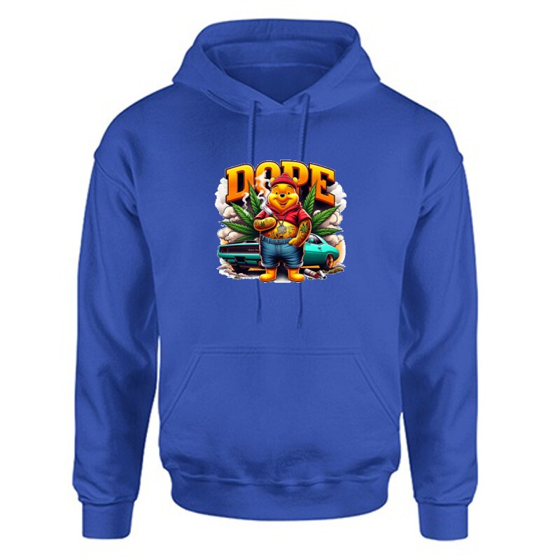 Dope Winnie the Pooh 4 Unisex Kapucnis Pulcsi