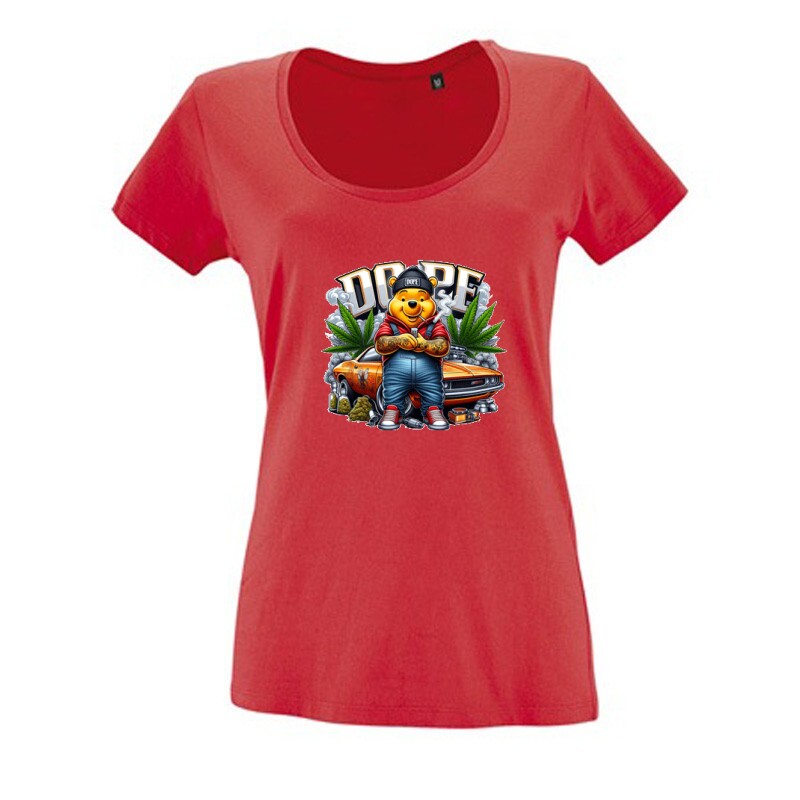 Dope Winnie the Pooh 6 Női O Nyakú Póló