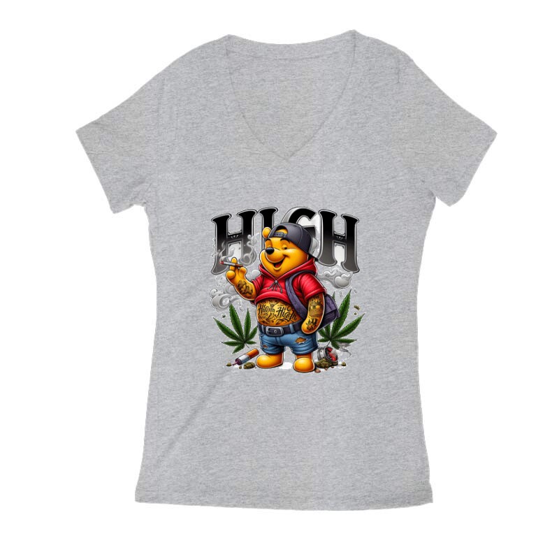 Dope Winnie the Pooh 7 Női V Kivágott póló