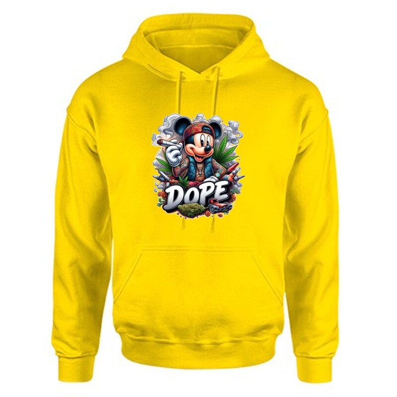 Dope Mickey Unisex Kapucnis Pulcsi