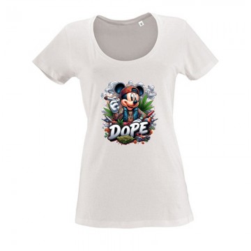 Dope Mickey Női O Nyakú Póló
