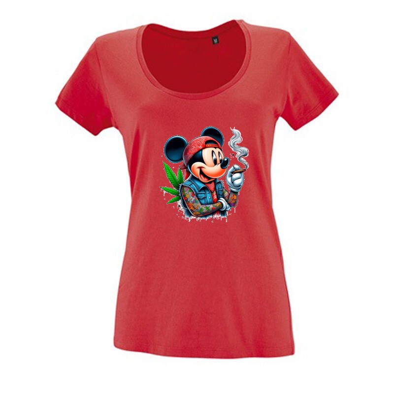 Dope Mickey 3 Női O Nyakú Póló