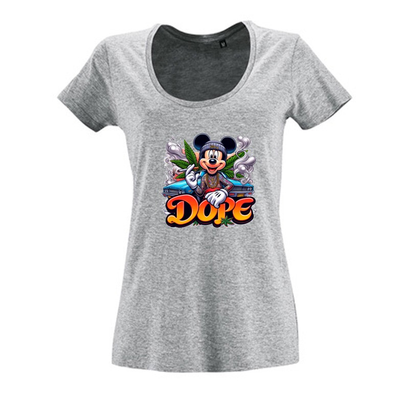Dope Mickey 4 Női O Nyakú Póló