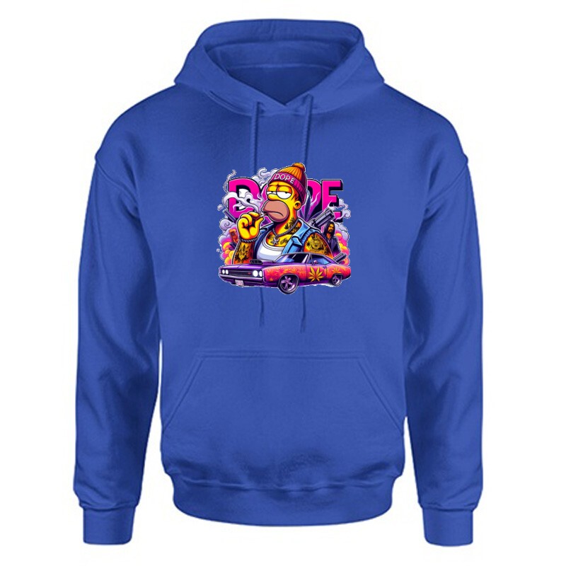 Dope Simpson 3 Unisex Kapucnis Pulcsi