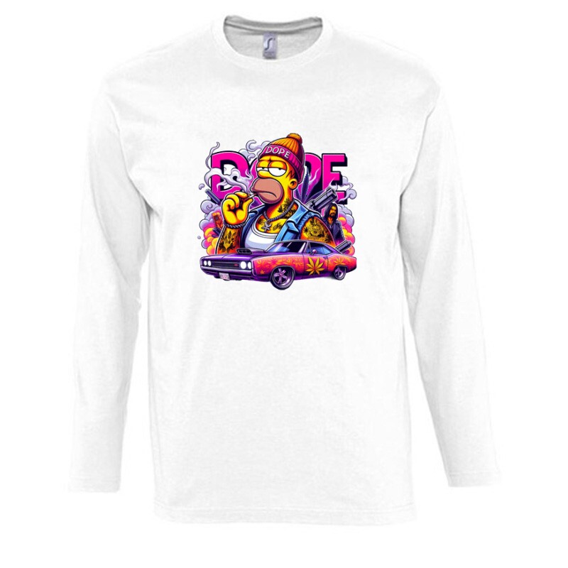 Dope Simpson 3 Hosszú Ujjú Póló