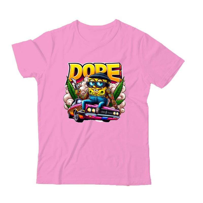 Dope Spongyabob 4 Gyermek Póló