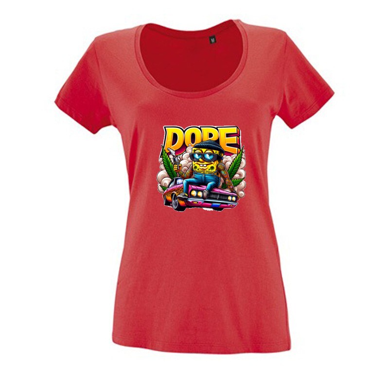 Dope Spongyabob 4 Női O Nyakú Póló