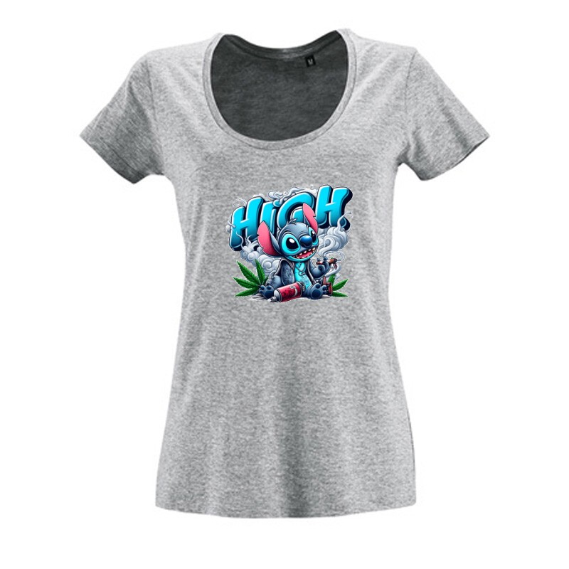 Dope Stitch 2 Női O Nyakú Póló