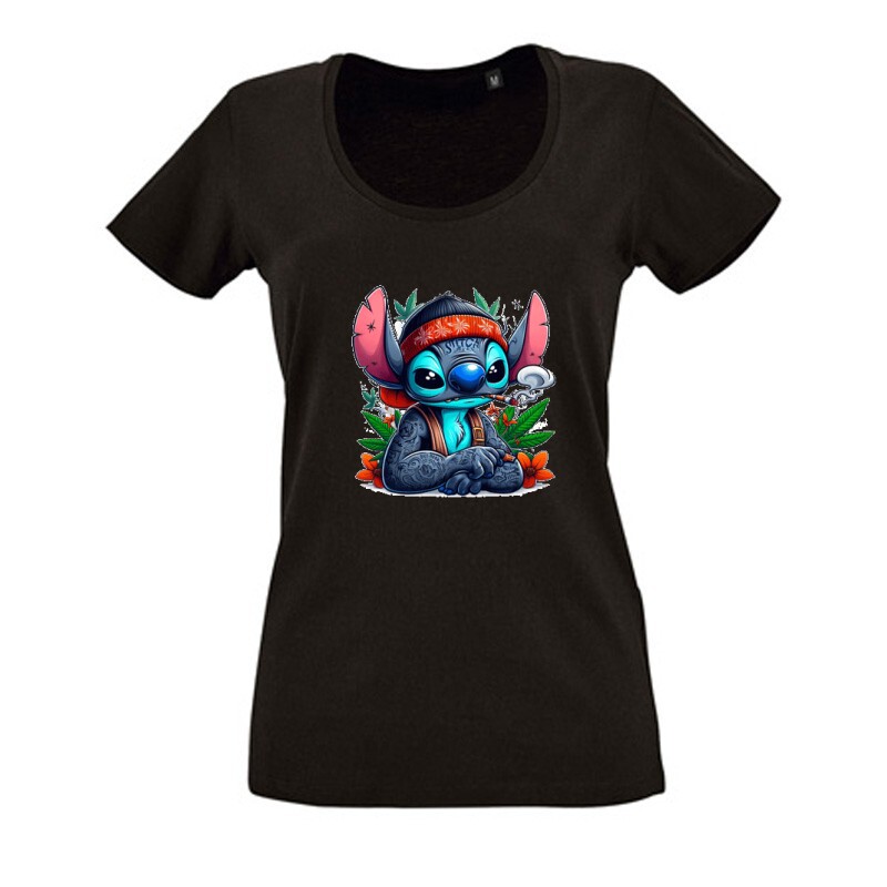 Dope Stitch 5 Női O Nyakú Póló