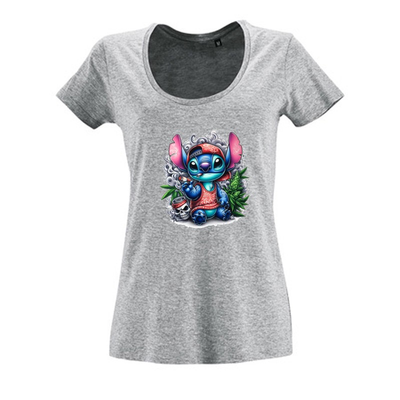 Dope Stitch 7 Női O Nyakú Póló