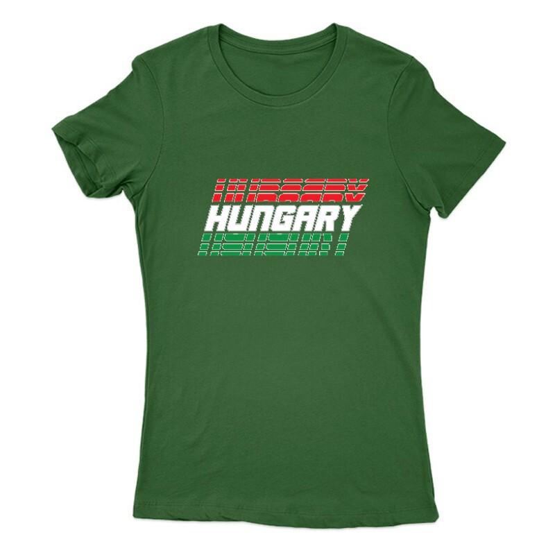Hungary döntött felirat Női Póló