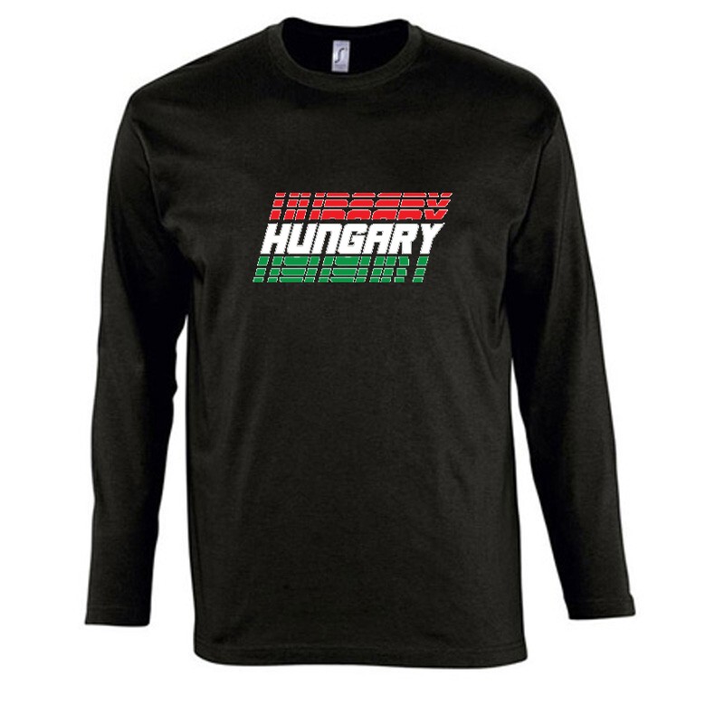 Hungary döntött felirat Hosszú Ujjú Póló