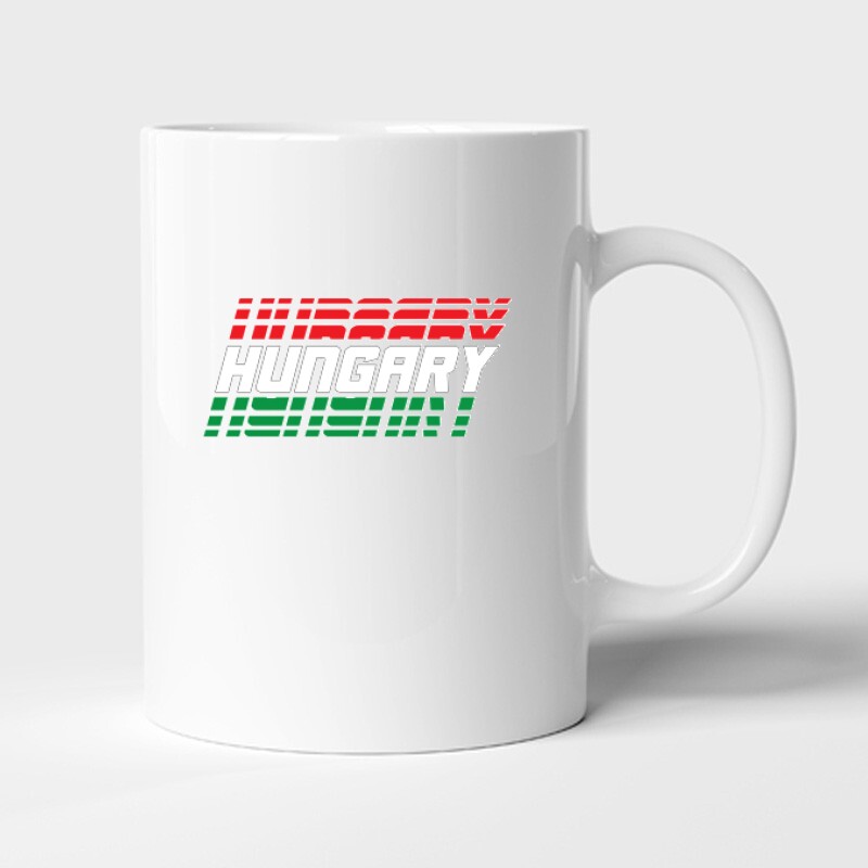 Hungary döntött felirat Bögre