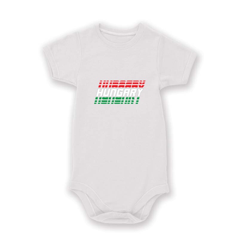 Hungary döntött felirat Baby Body