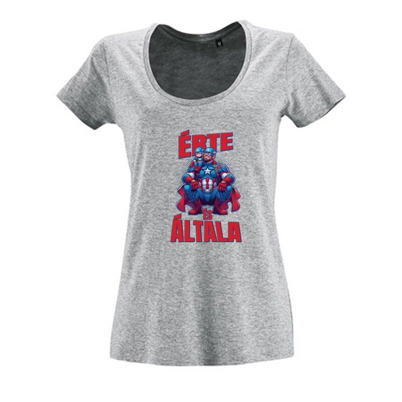 Érte és általa - Amerika kapitány Női O Nyakú Póló