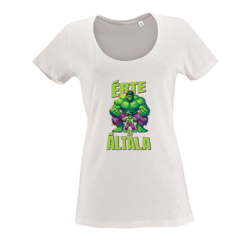 Érte és Általa - Hulk Női O Nyakú Póló