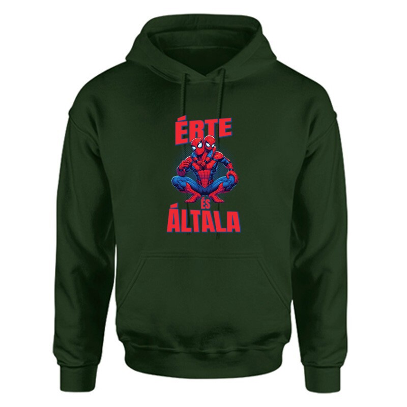 Érte és Általa - Pókember Unisex Kapucnis Pulcsi