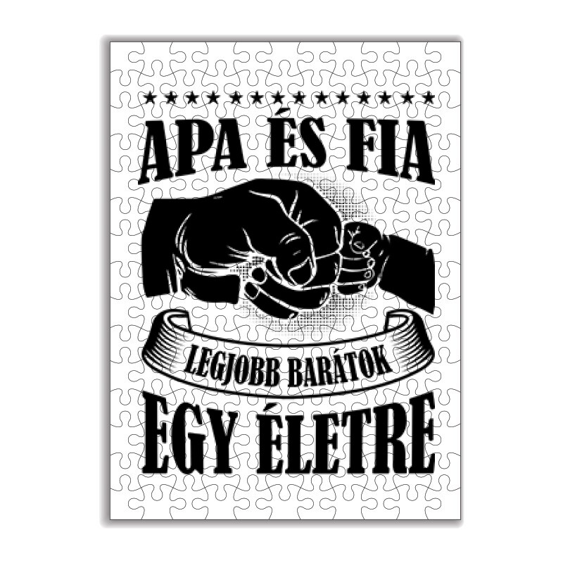 Apa - Fia legjobb barátok Puzzle