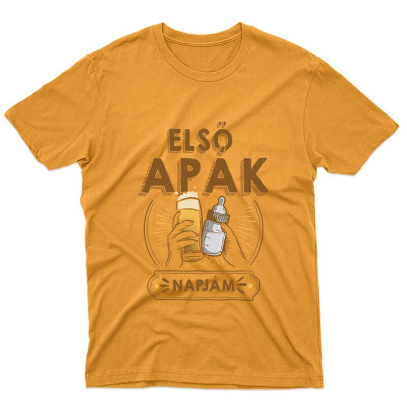 Első apák napjám Unisex Póló