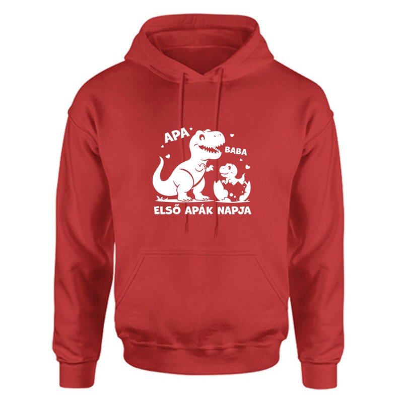Apa Baba Dino Unisex Kapucnis Pulcsi