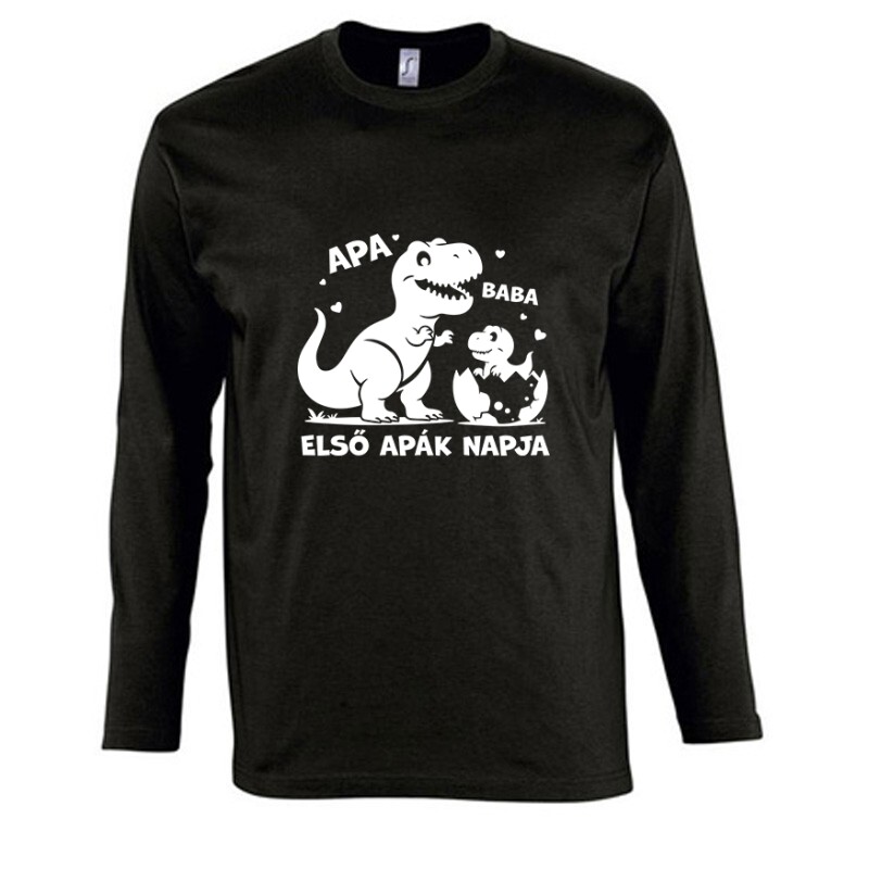 Apa Baba Dino Hosszú Ujjú Póló