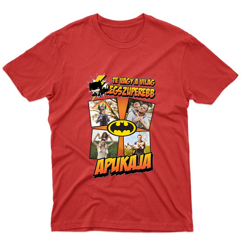A világ legszuperebb apukája (Batman) Fényképes Unisex Póló