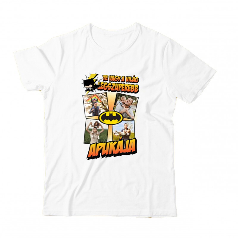 A világ legszuperebb apukája (Batman) Fényképes Gyermek Póló