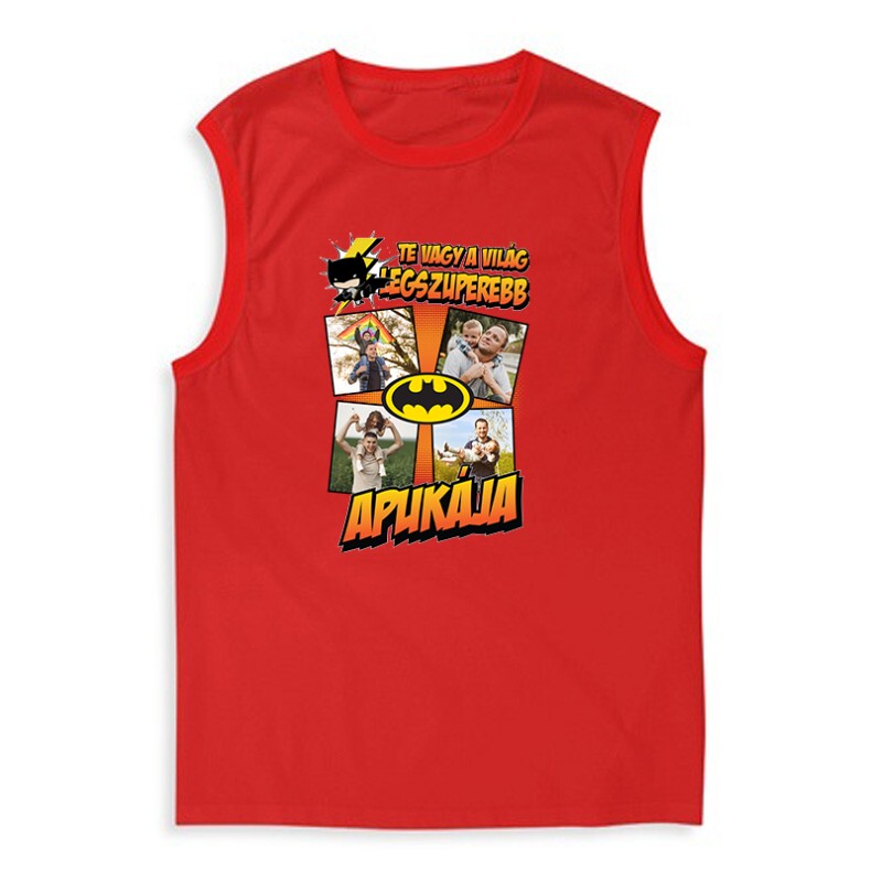 A világ legszuperebb apukája (Batman) Fényképes Férfi Trikó
