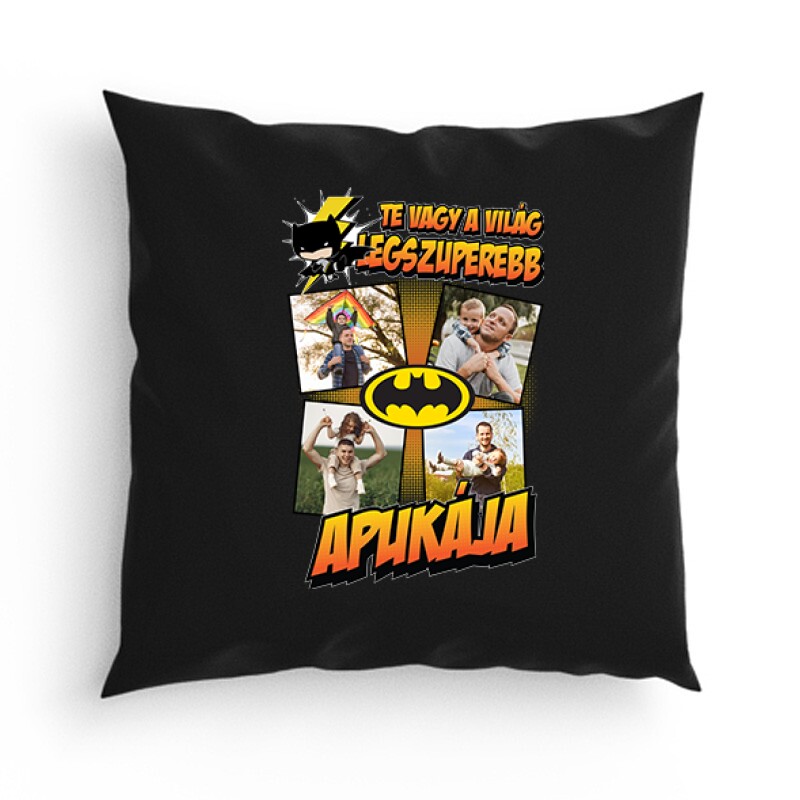 A világ legszuperebb apukája (Batman) Fényképes Párna