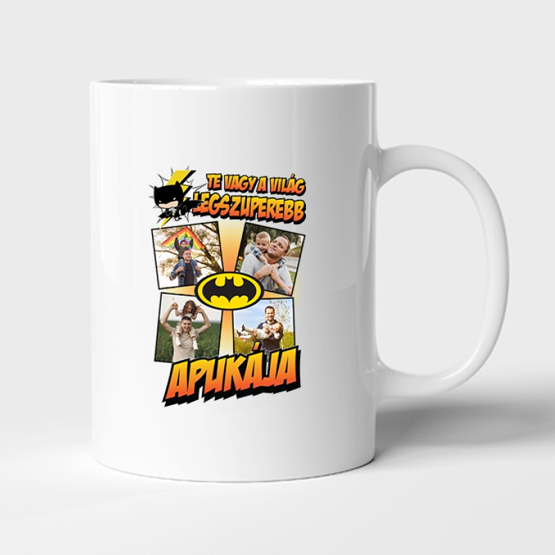 A világ legszuperebb apukája (Batman) Fényképes Bögre