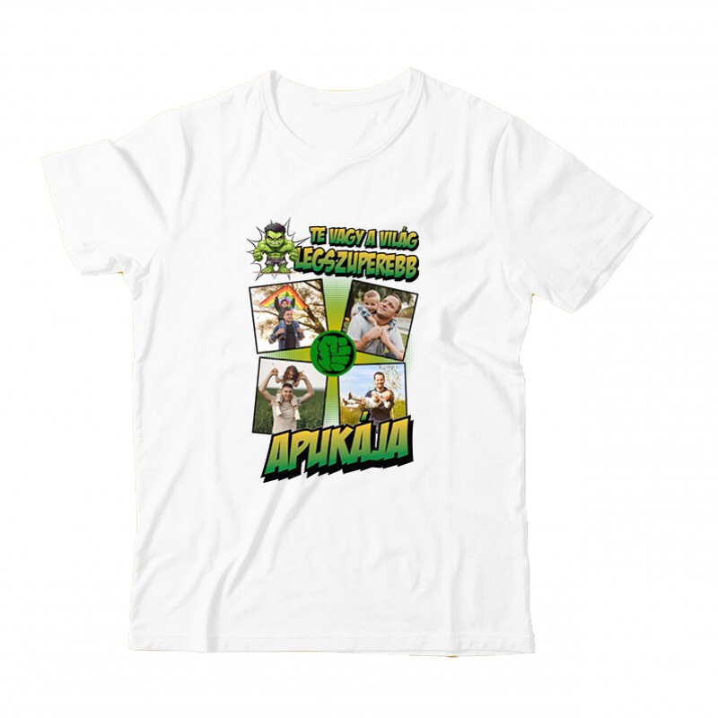 A világ legszuperebb apukája (Hulk) Fényképes Gyermek Póló