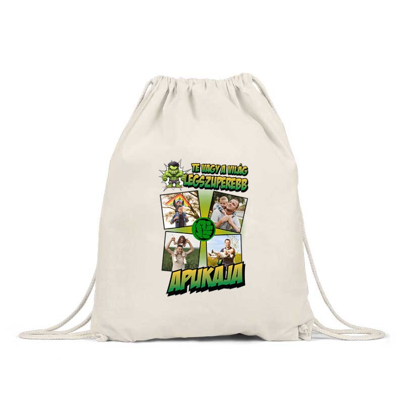 A világ legszuperebb apukája (Hulk) Fényképes Hátizsák