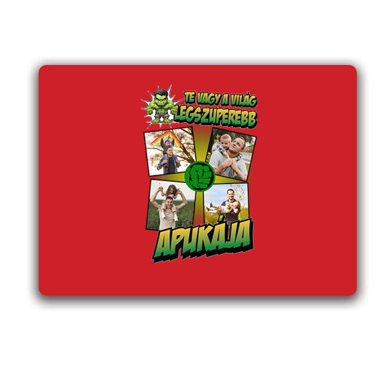 A világ legszuperebb apukája (Hulk) Fényképes Egérpad