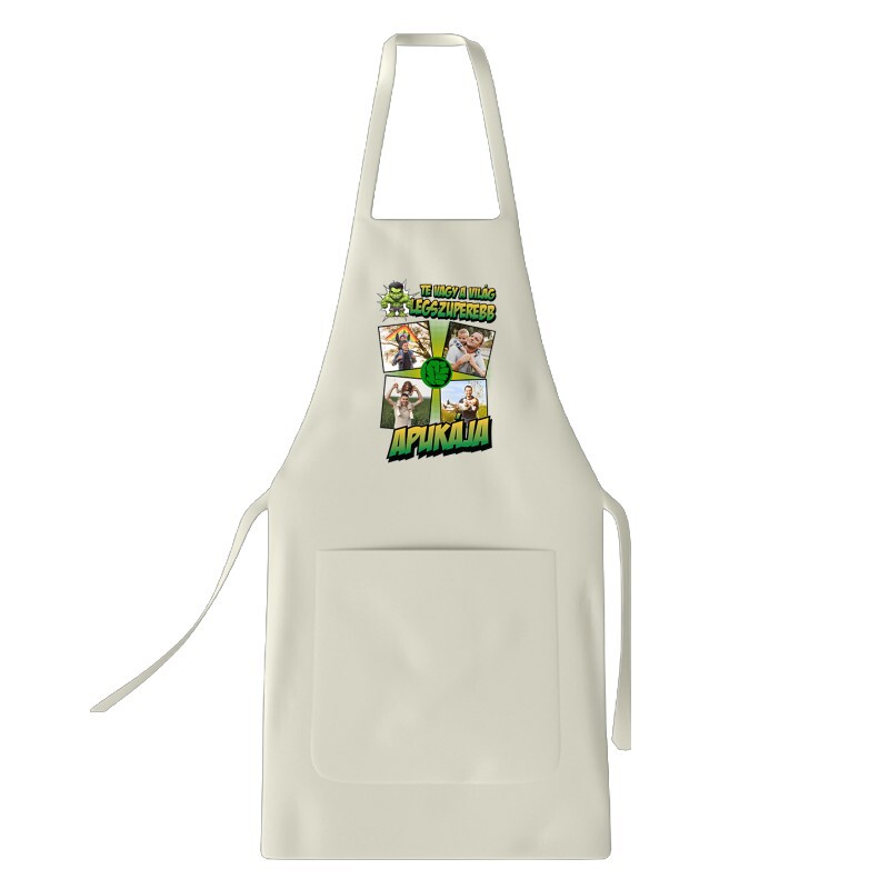 A világ legszuperebb apukája (Hulk) Fényképes Kötény