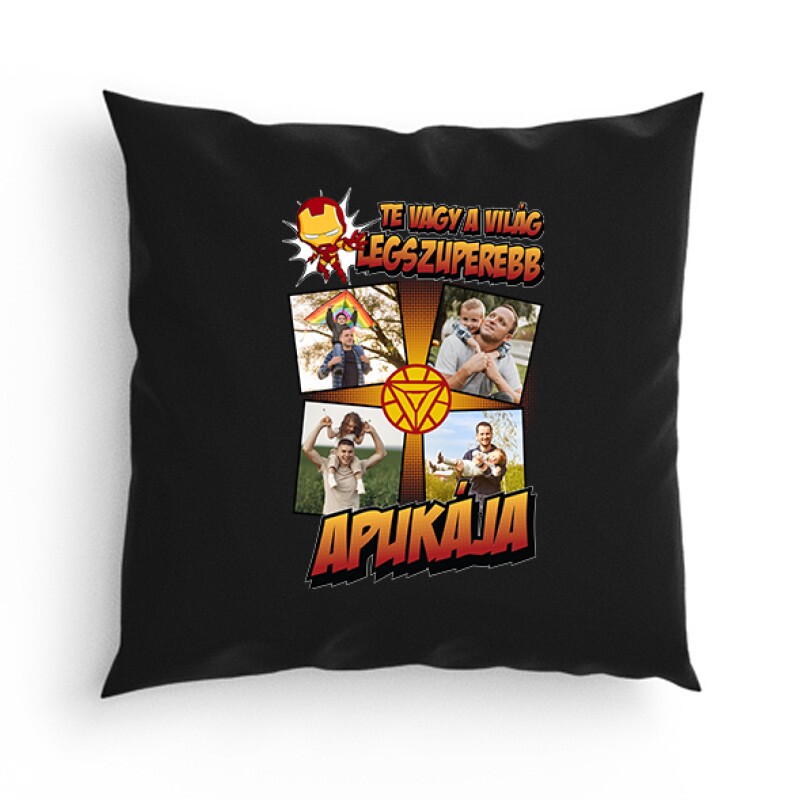 A világ legszuperebb apukája (Ironman) Fényképes Párna
