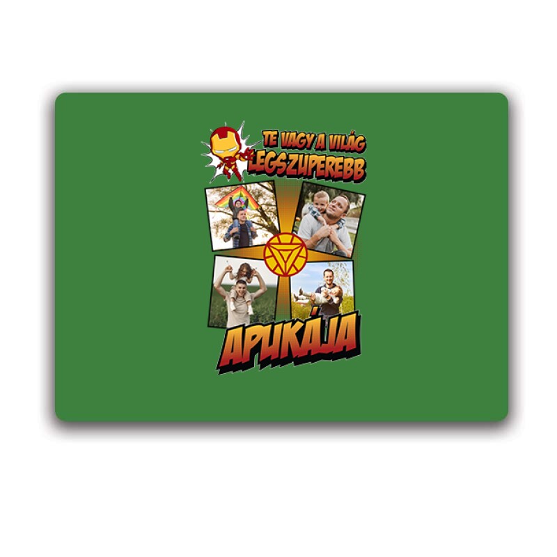 A világ legszuperebb apukája (Ironman) Fényképes Egérpad
