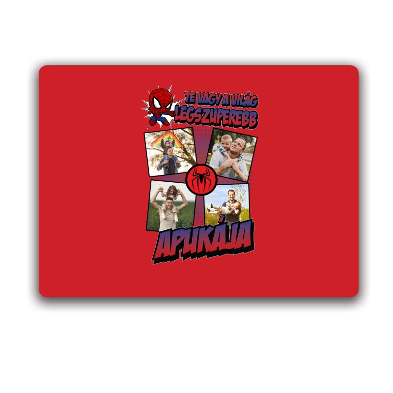 A világ legszuperebb apukája (Spiderman) Fényképes Egérpad