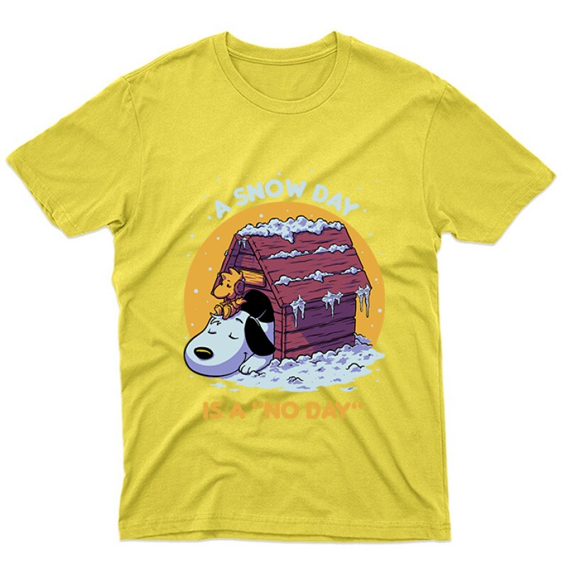 Snowday is a no day Snoopy Unisex Póló