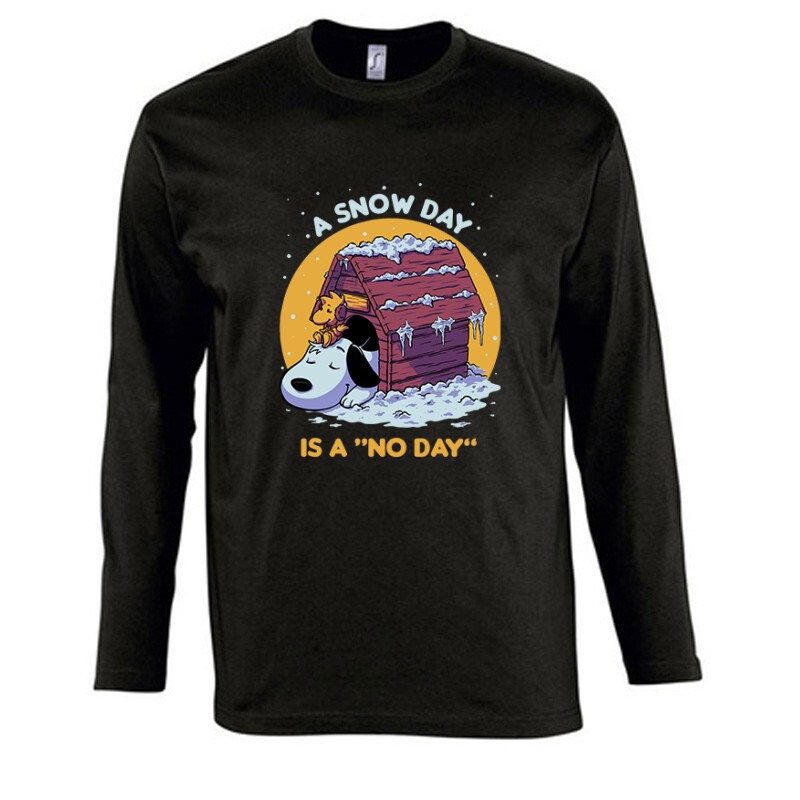 Snowday is a no day Snoopy Hosszú Ujjú Póló