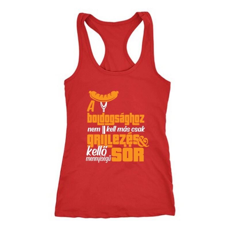 Grillezés és kellő sör Női Trikó