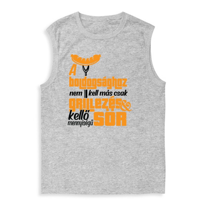 Grillezés és kellő sör Férfi Trikó